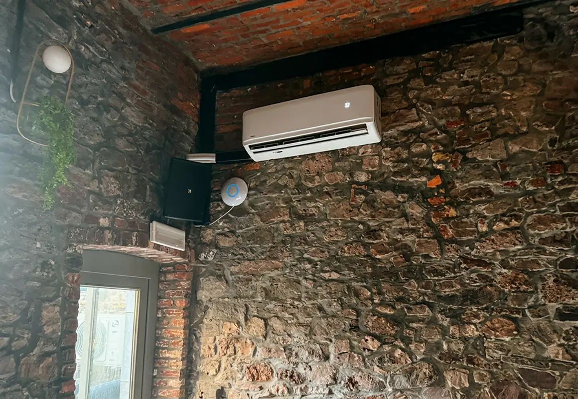 Climatisation dans une salle rénovée
